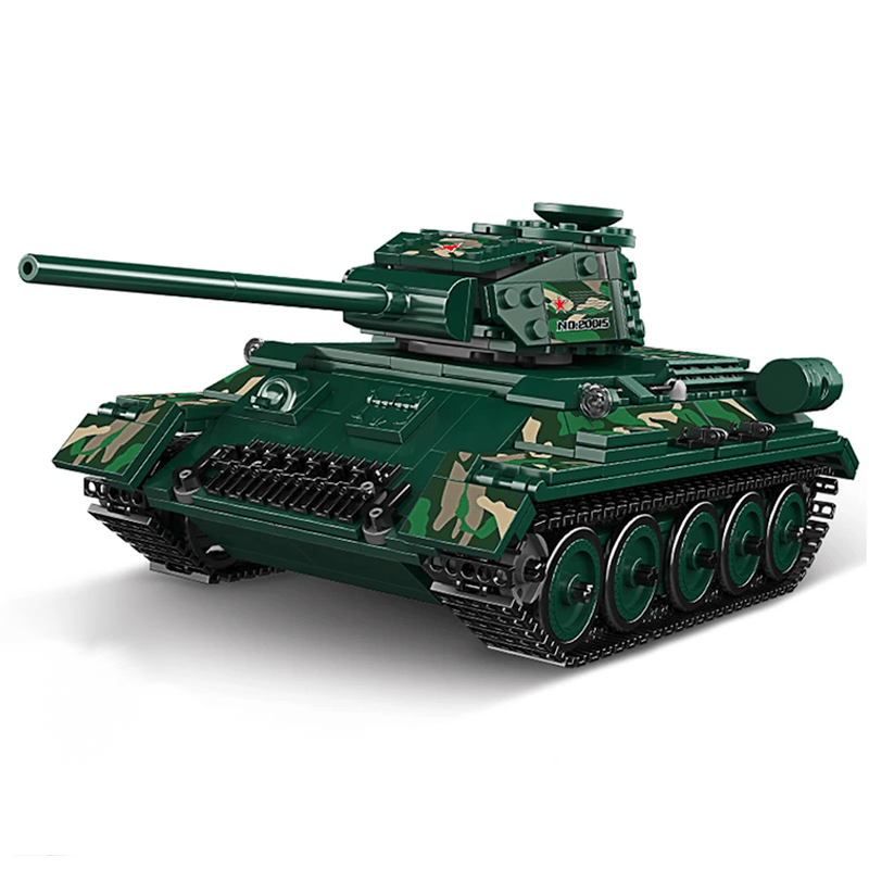 Remote Controlled T-34 Tank - Building Set | Power Brickz