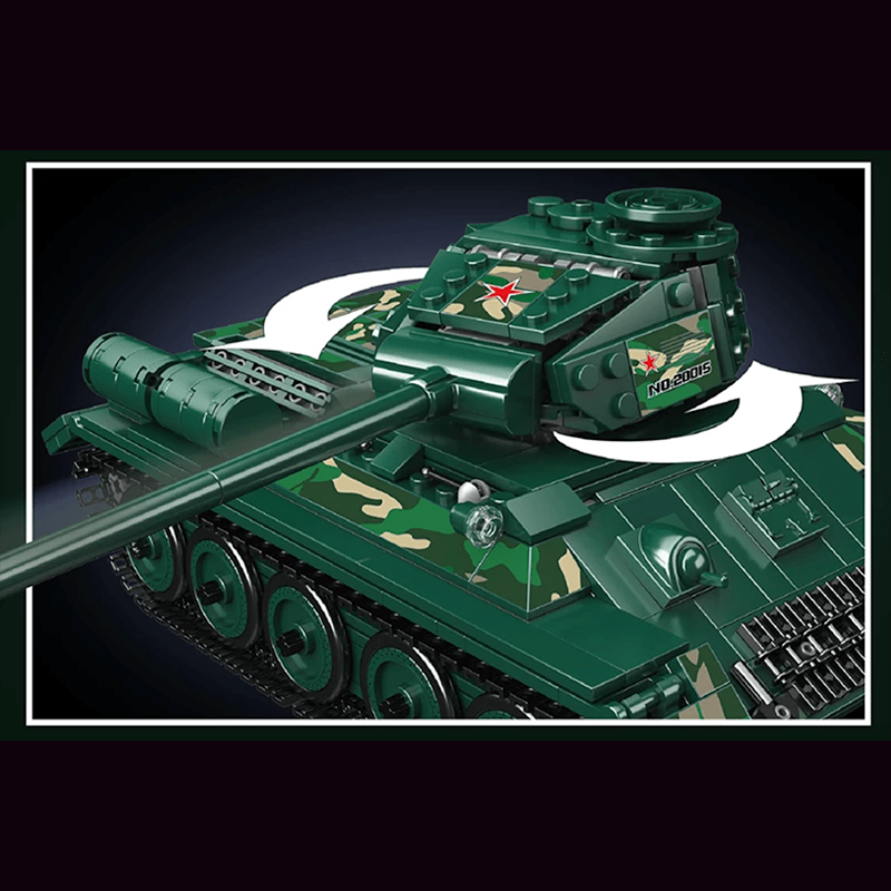 Remote Controlled T-34 Tank - Building Set | Power Brickz