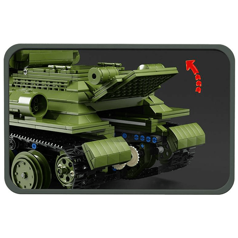 Remote Controlled T34 Tank - Building Set | Power Brickz
