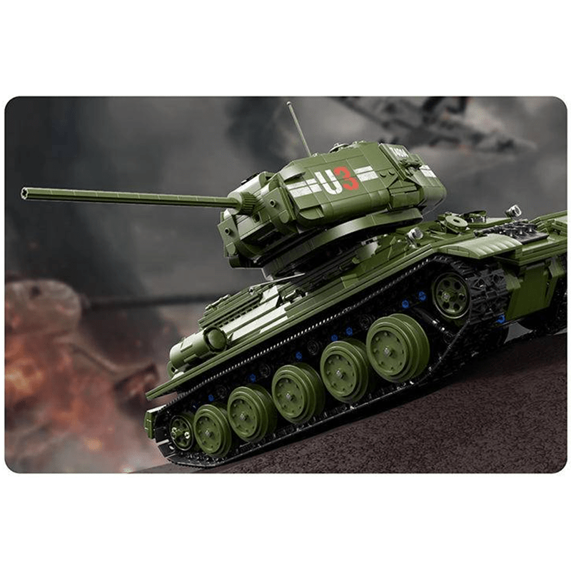 Remote Controlled T34 Tank - Building Set | Power Brickz