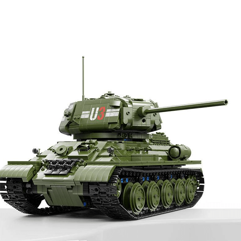 Remote Controlled T34 Tank - Building Set | Power Brickz