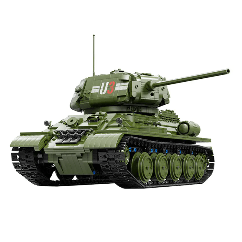 Remote Controlled T34 Tank - Building Set | Power Brickz