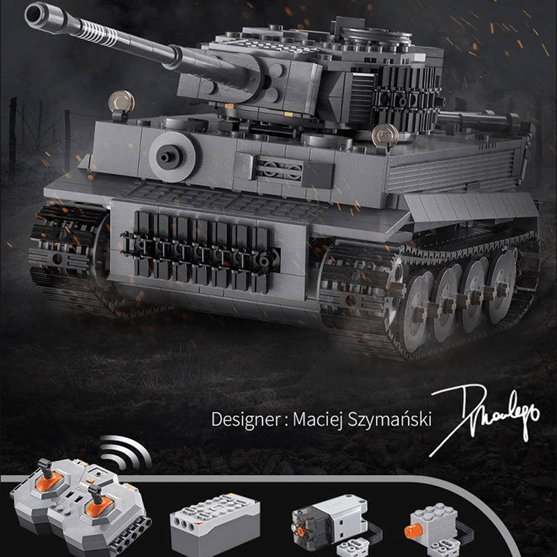 Remote Controlled Tank - Building Set | Power Brickz