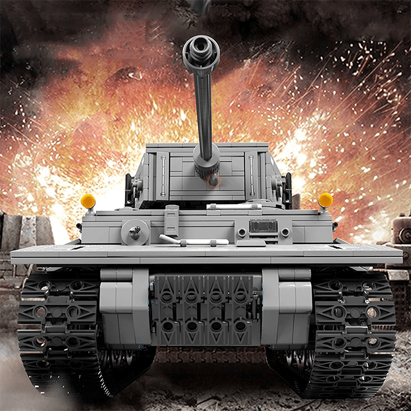 Remote Controlled Tiger Tank - Building Set | Power Brickz