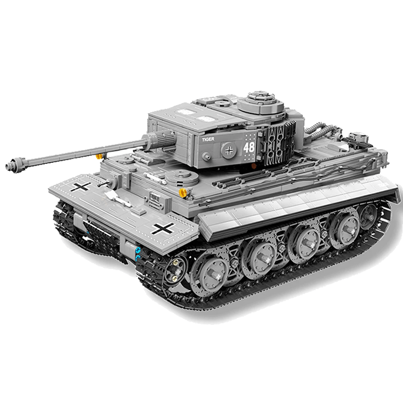 Remote Controlled Tiger Tank - Building Set | Power Brickz