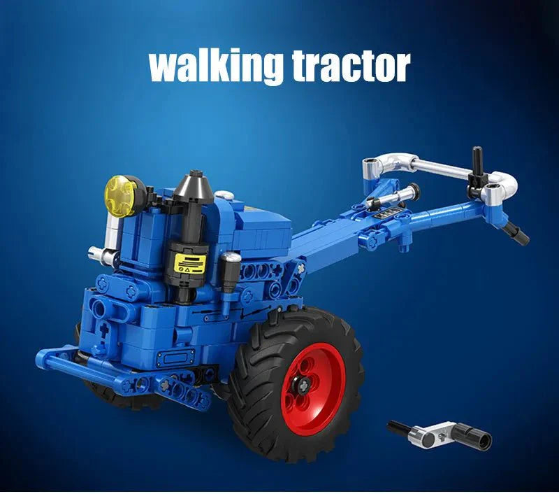 Retro Walking Tractor - Building Set | Power Brickz