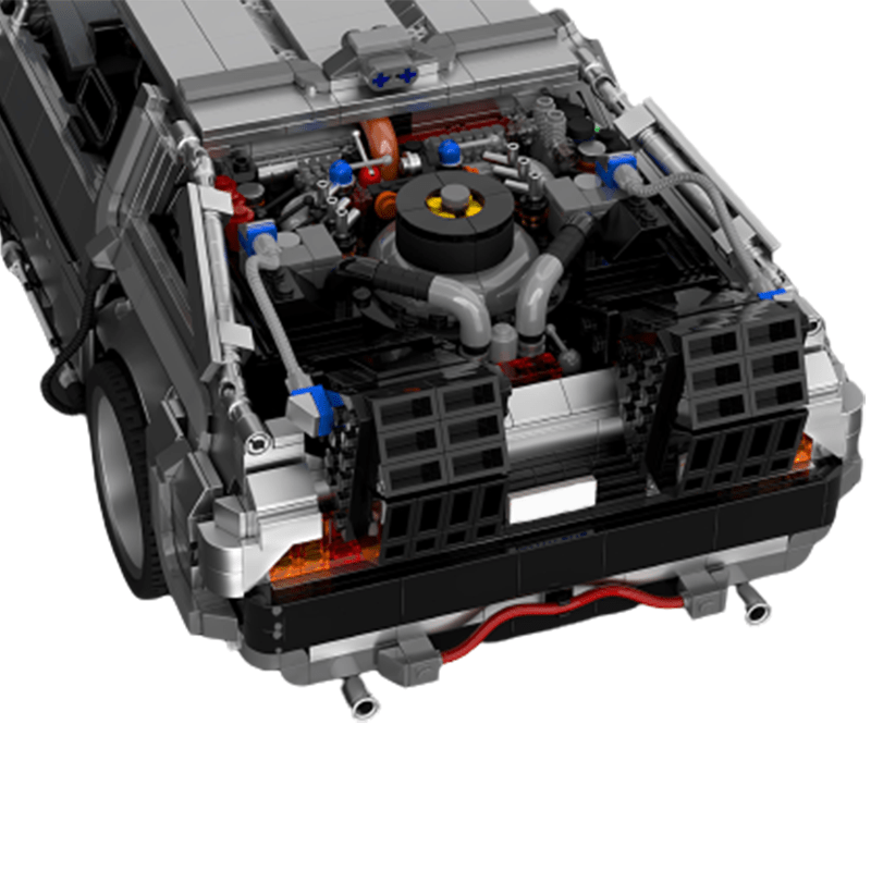 Retro Time-Travel Coupe - Building Set | Power Brickz