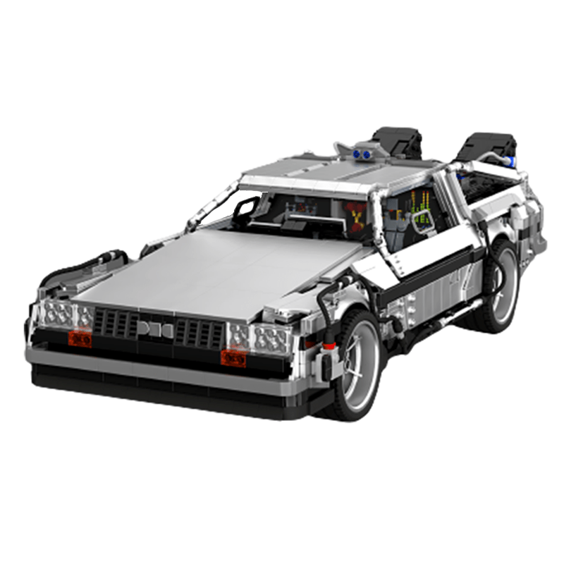 Retro Time-Travel Coupe - Building Set | Power Brickz