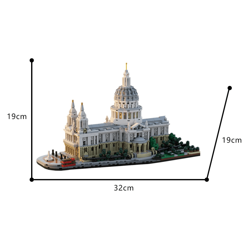 Saint Pauls Cathedral 1:800 - Building Set | Power Brickz