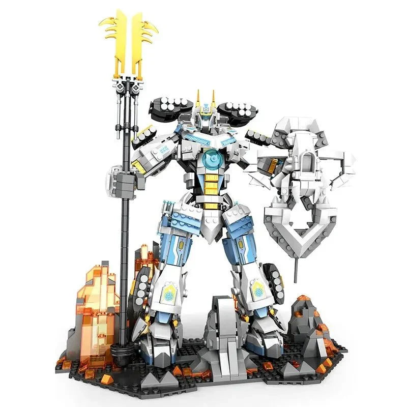 Samurai Titan Warrior Mecha - Building Set | Power Brickz