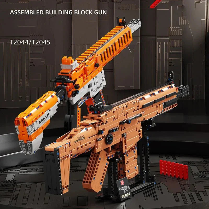 Scar Assault Rifle Weapon - Building Set | Power Brickz