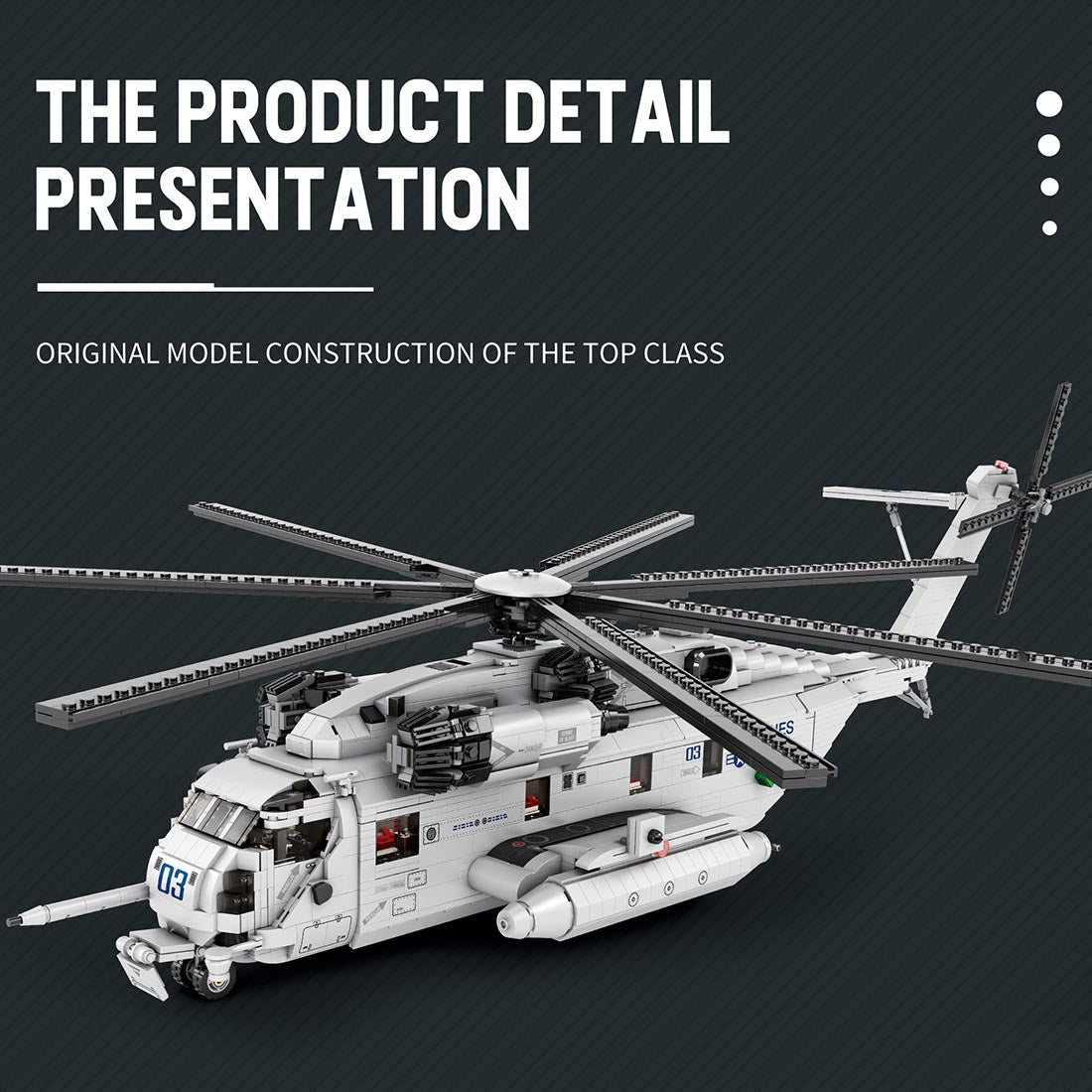 Sikorsky Ch-53K Super Stallion - Building Set | Power Brickz