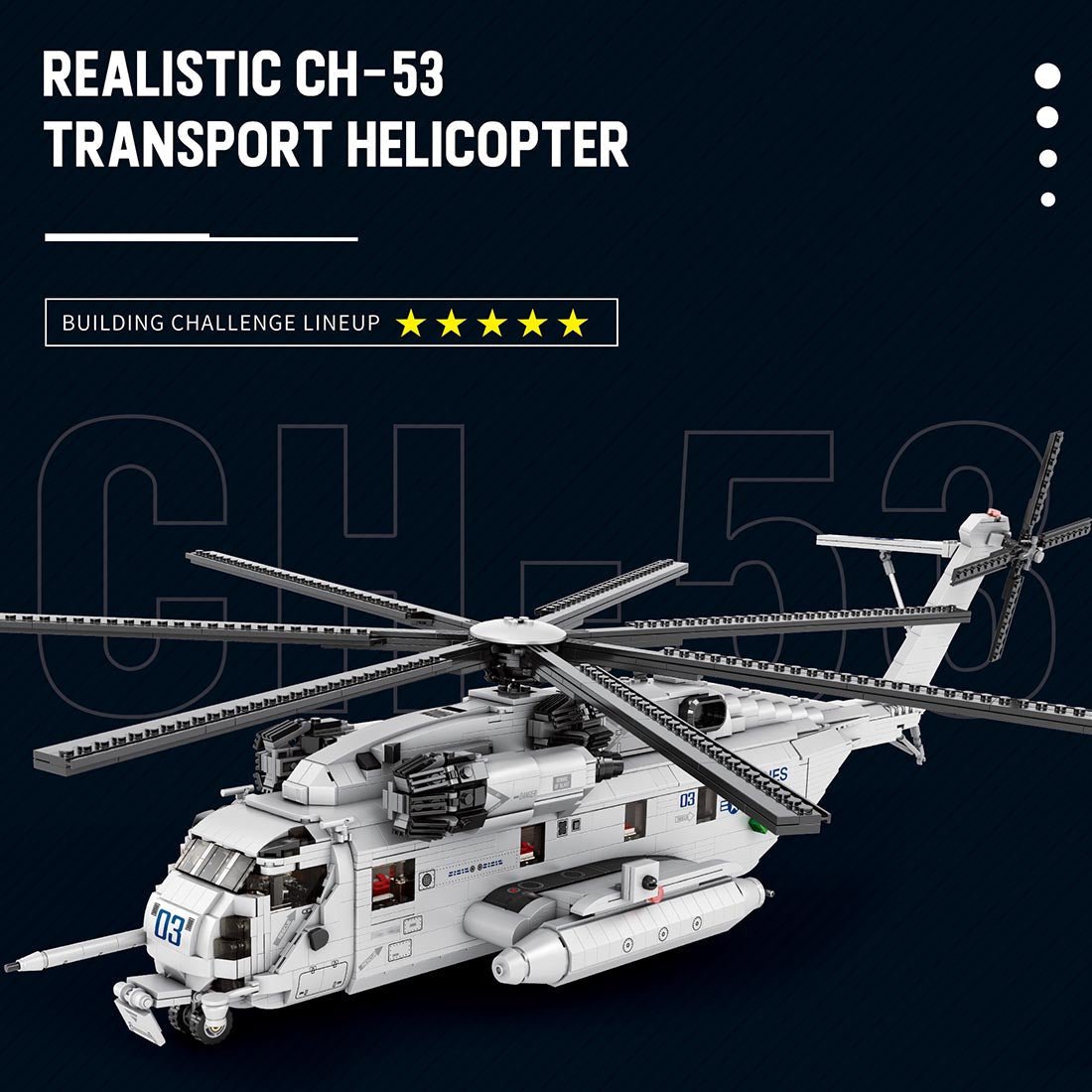 Sikorsky Ch-53K Super Stallion - Building Set | Power Brickz
