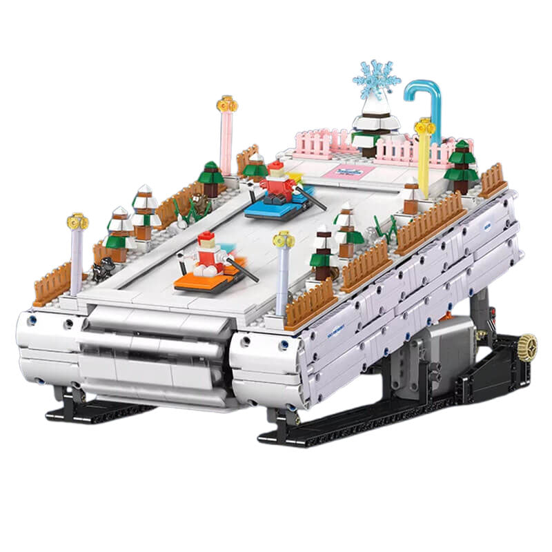 Motorized Ski Resort - Building Blocks Set | Power Brickz