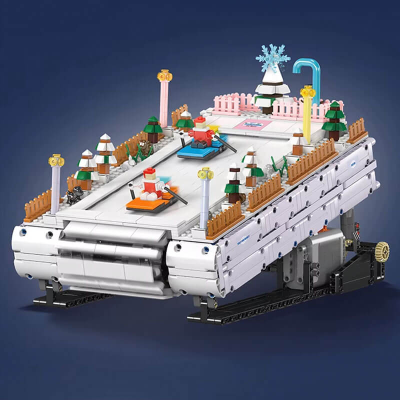 Motorized Ski Resort - Building Blocks Set | Power Brickz