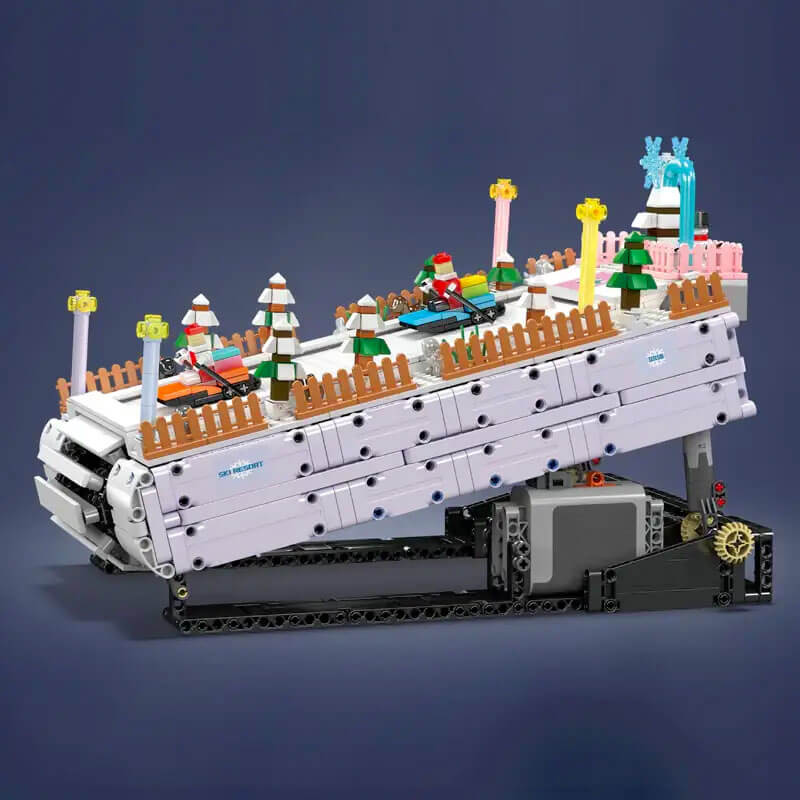 Motorized Ski Resort - Building Blocks Set | Power Brickz