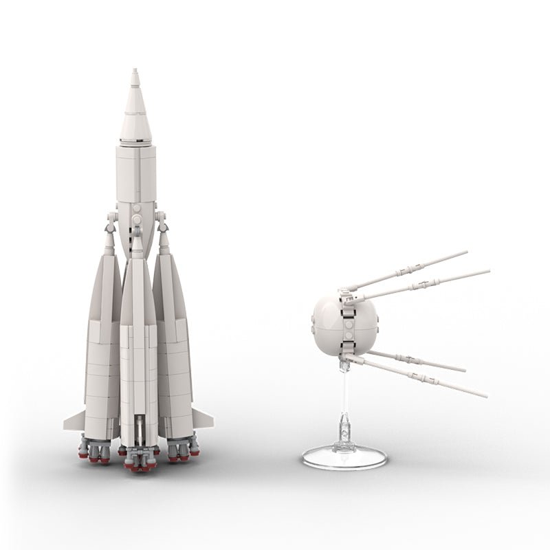 Sputnik 1 & R-7 rocket 8K71PS M1-1PS - Building Set | Power Brickz