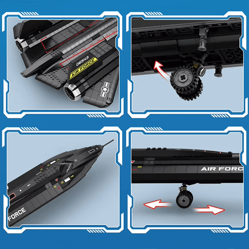 SR-71 Blackbird - Building Set | Power Brickz