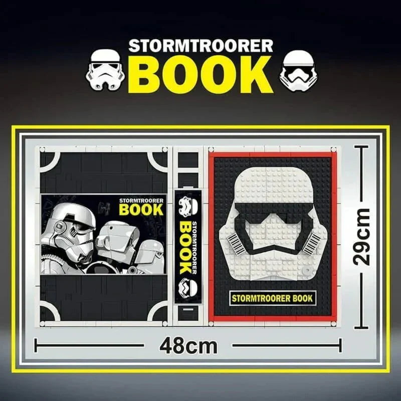 Star Wars Stormtrooper Book Bricks Toy - Building Set | Power Brickz