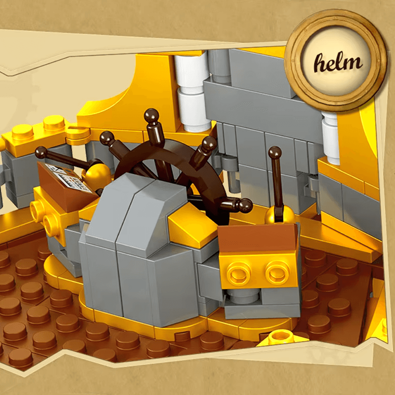 SteamPunk Airship - Building Set | Power Brickz