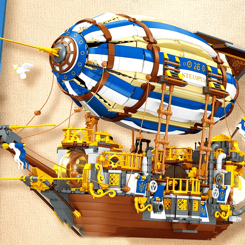 SteamPunk Airship - Building Set | Power Brickz