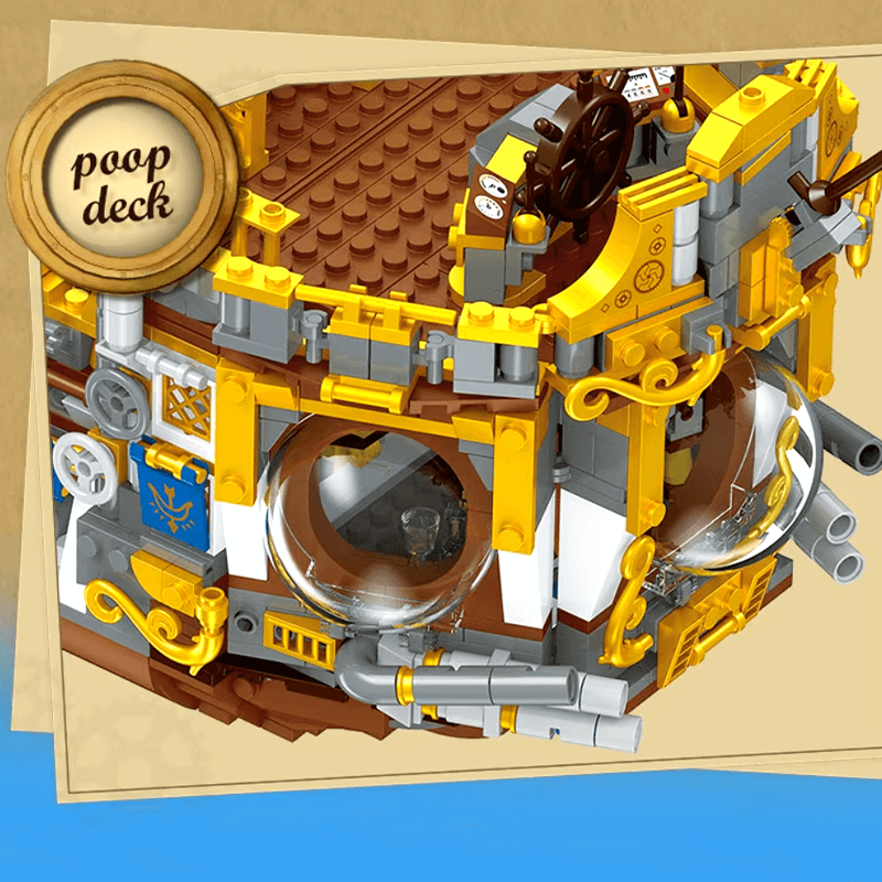 SteamPunk Airship - Building Set | Power Brickz