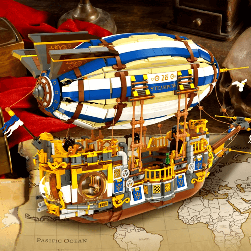 SteamPunk Airship - Building Set | Power Brickz