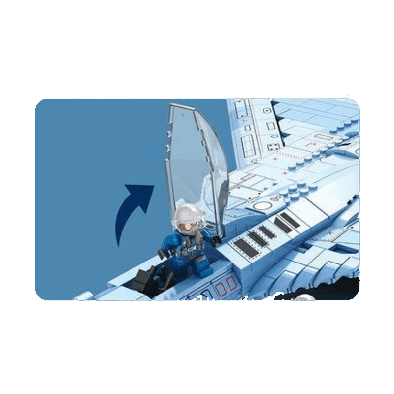 SU-57 Heavy Fighter - Building Set | Power Brickz