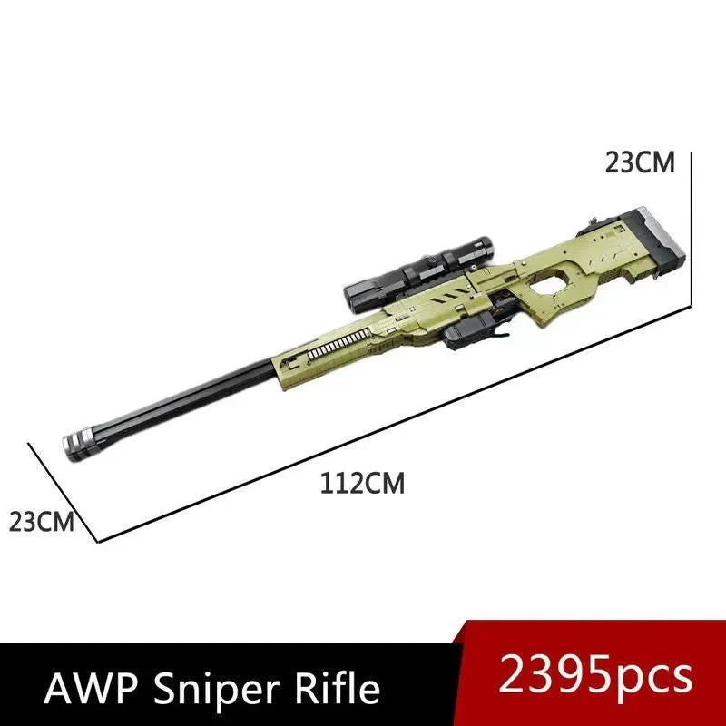 Super AWP Sniper Rifle Gun - Building Set | Power Brickz