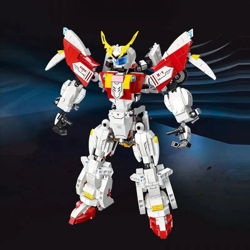 Super Deformed Flaming Meteor Mecha Robot Warrior Bricks Toy | 952pcs - Power Brickz