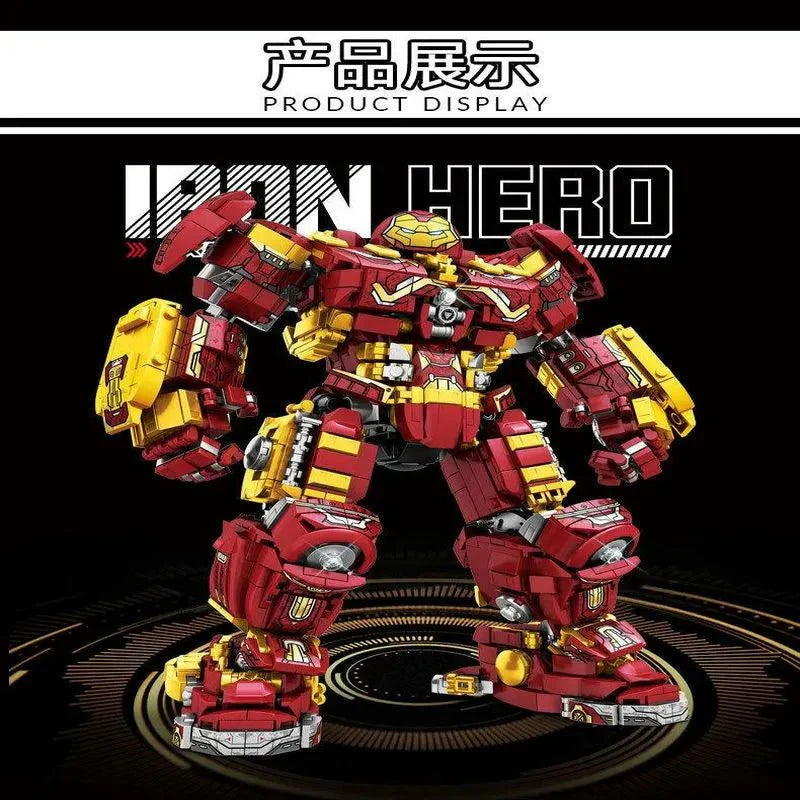 Super Heroes Marvel Iron Hero Warrior Robot Bricks Toy - Building Set | Power Brickz