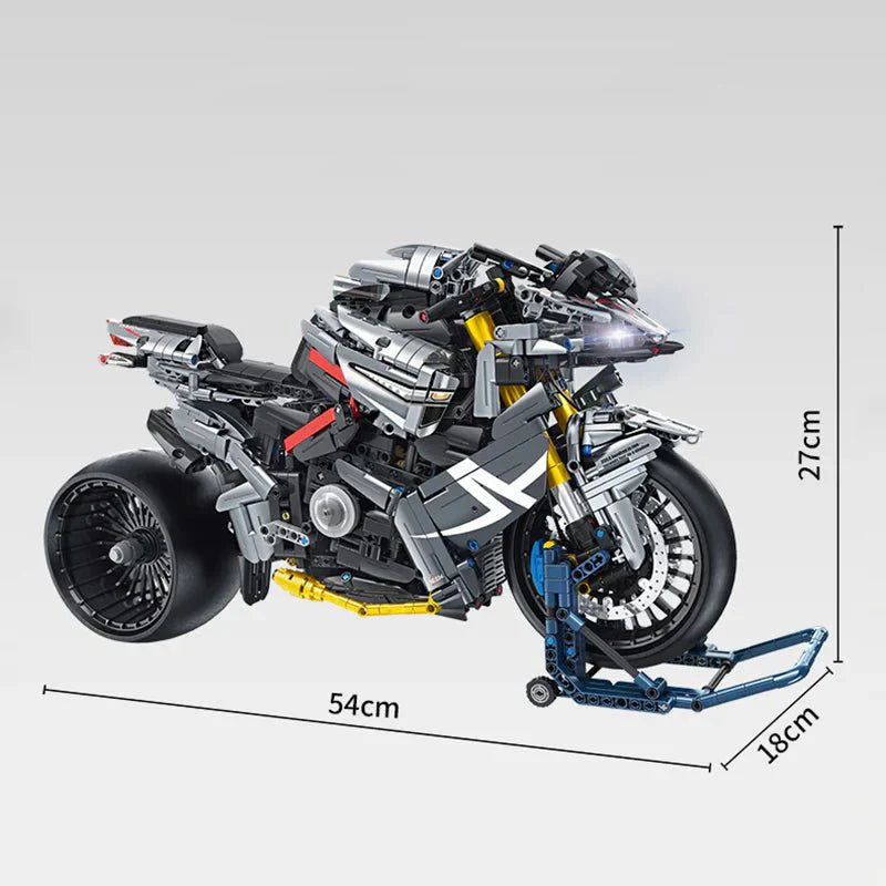 Hyper Naked Street Bike - Building Set | Power Brickz