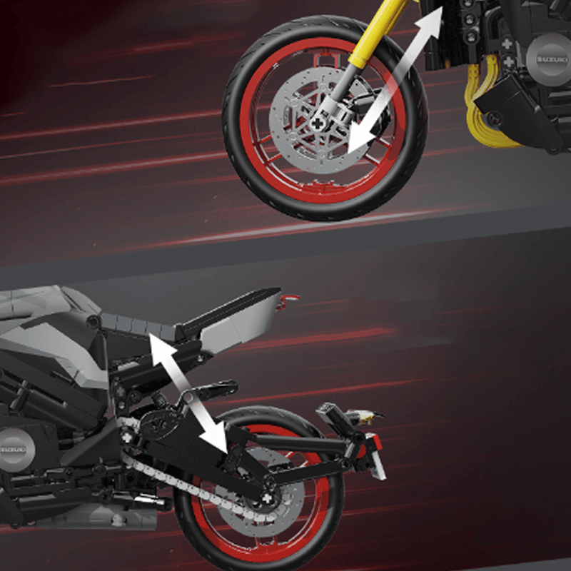 1000cc Retro Sport Bike - Building Set | Power Brickz