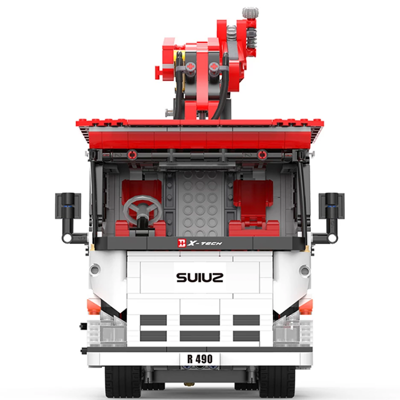 Truck With Crane Remote Control - Building Blocks Set | Power Brickz