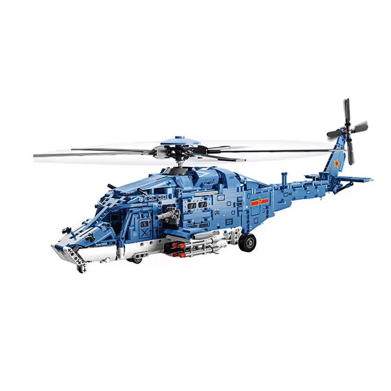 Tactical Gunship Helicopter - Building Set | Power Brickz
