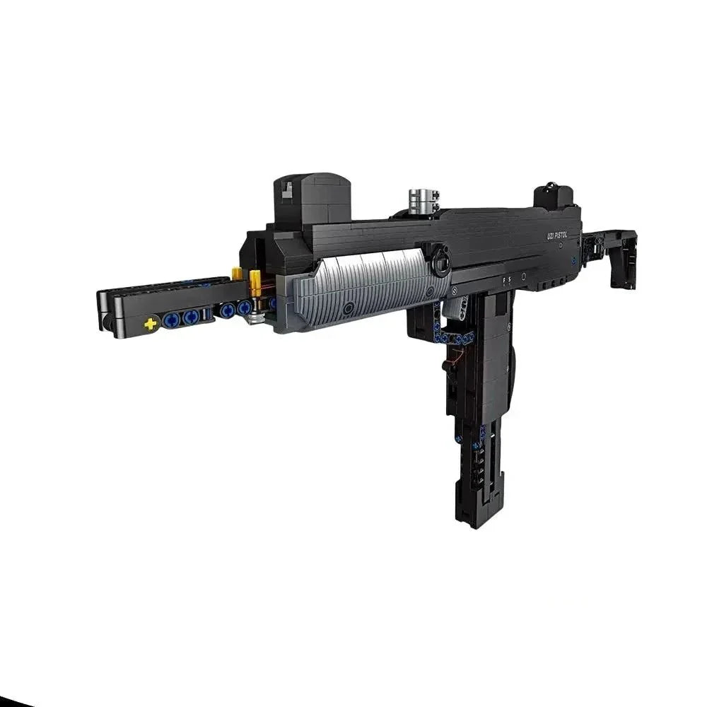 Tech UZI Sub Machine Gun - Building Set | Power Brickz