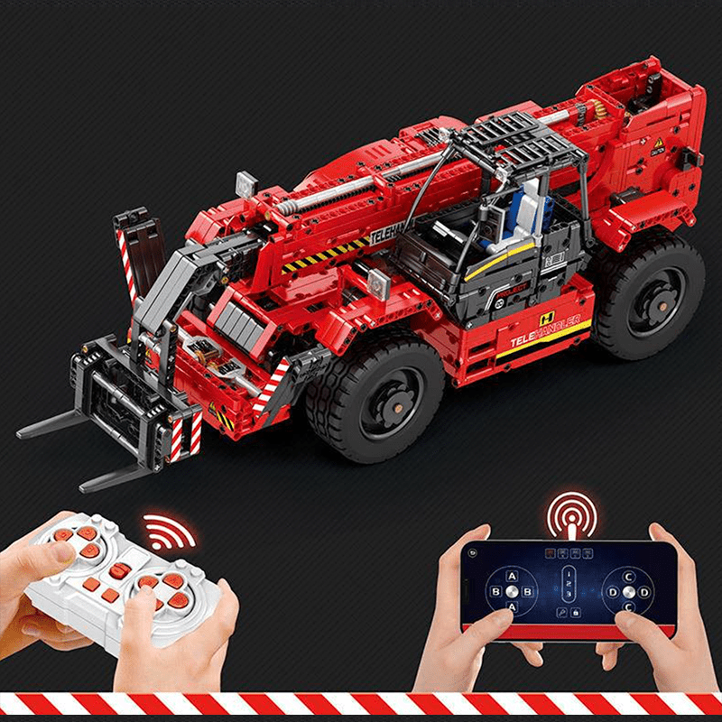 Telescopic Arm Forklift - Building Set | Power Brickz