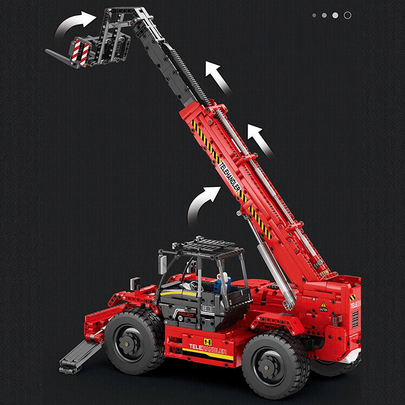 Telescopic Arm Forklift - Building Set | Power Brickz