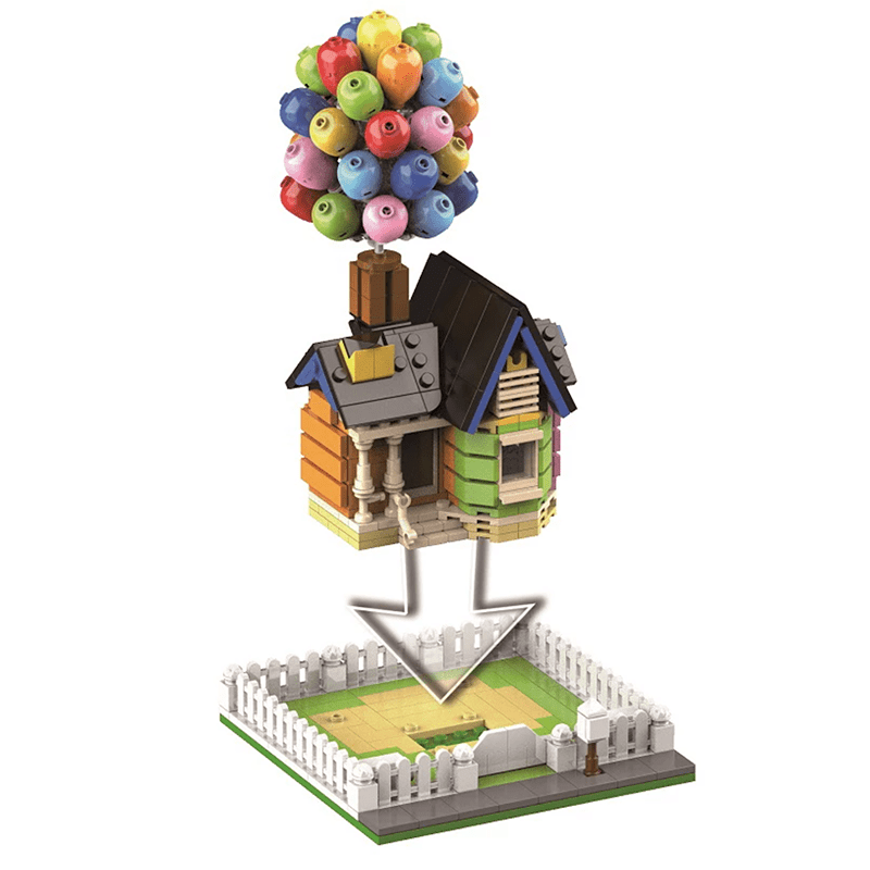 The "Balloon House" - Building Set | Power Brickz