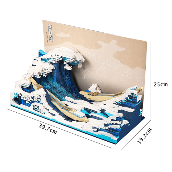 The Great Wave off Kanagawa - Building Set | Power Brickz