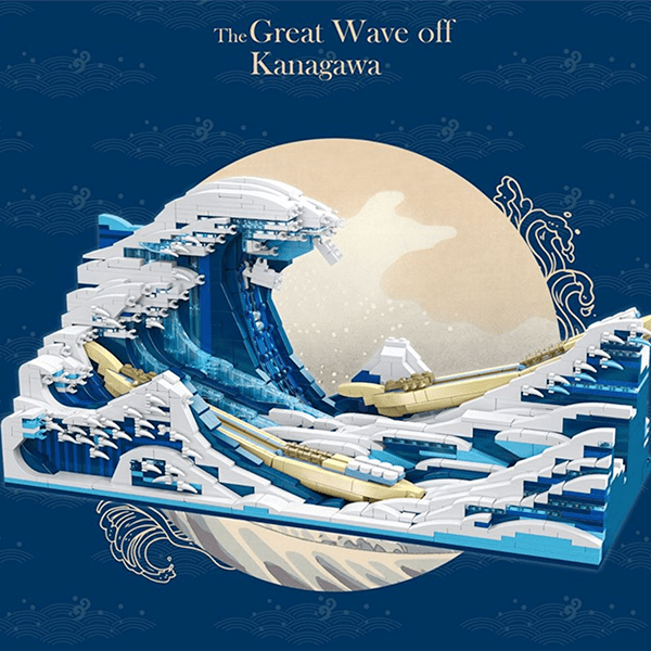 The Great Wave off Kanagawa - Building Set | Power Brickz