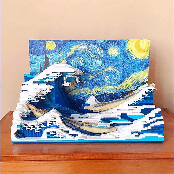 The Great Wave off Kanagawa - Building Set | Power Brickz