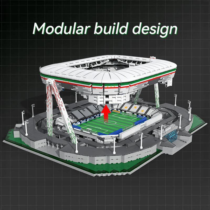 The Official Juventus Allianz Stadium - Building Set | Power Brickz