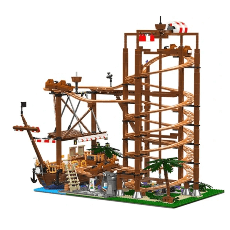 The Pirate Roller Coaster - Building Set | Power Brickz