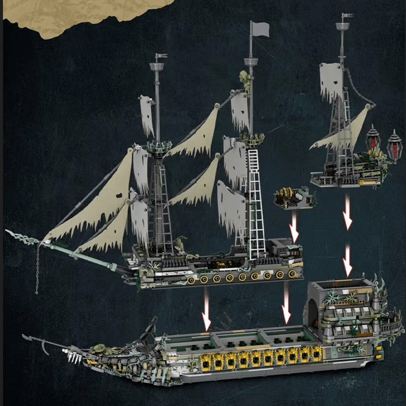 The Pirate Ship - Building Set | Power Brickz