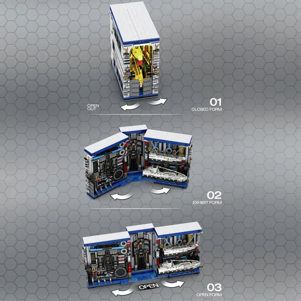 The Submarine Factory - Building Set | Power Brickz