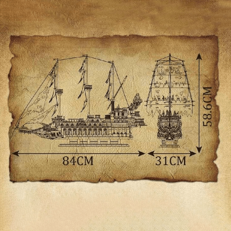 Royal Pirate Ship - Building Set | Power Brickz
