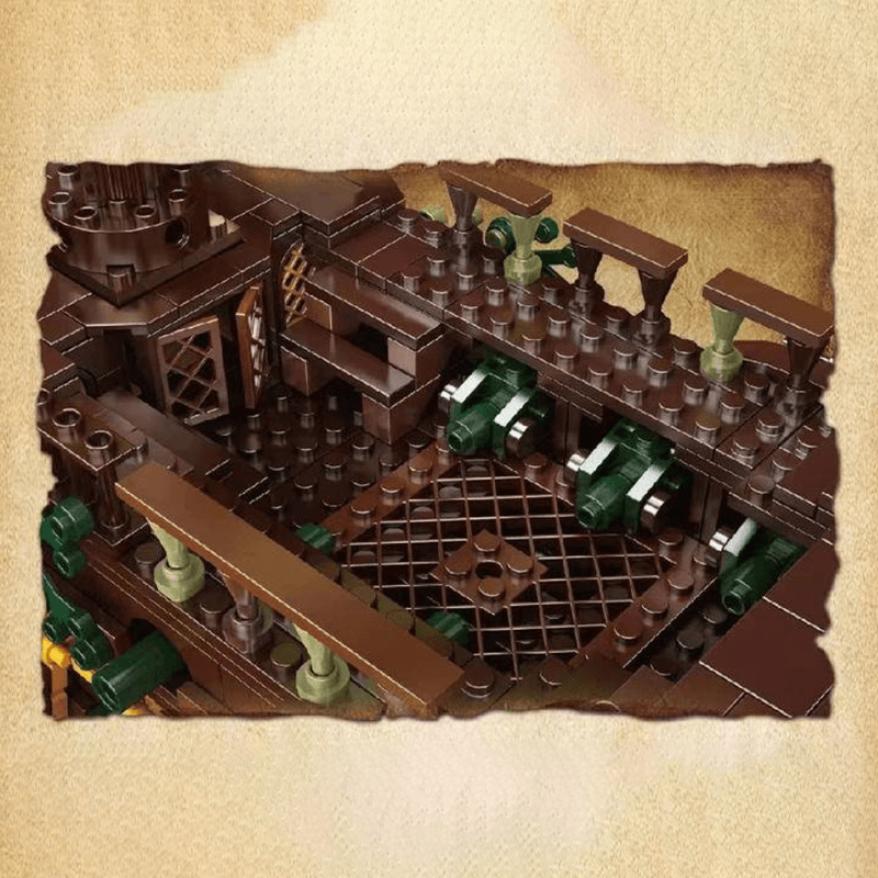 Royal Pirate Ship - Building Set | Power Brickz