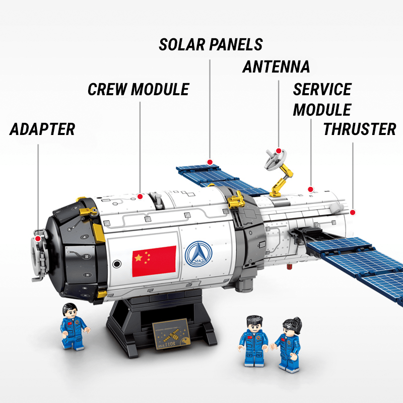Tiangong 1 Spacecraft - Building Set | Power Brickz