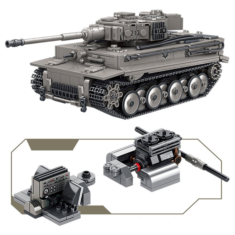 Tiger Heavy Tank - Building Set | Power Brickz